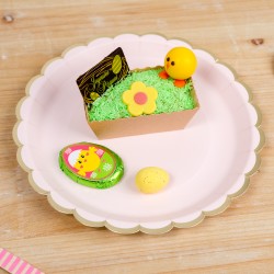 5 Fleurs Jaune 4 cm - Chocolat. n�4