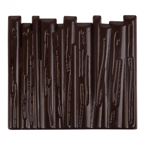 2 Embouts de Bûche Tronc d Arbre  - Chocolat Noir 