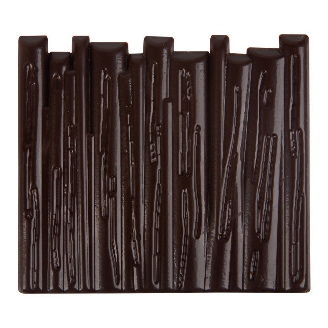 2 Embouts de Bche Tronc d Arbre  - Chocolat Noir 