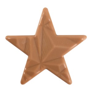 2 Etoiles Relief 5,5 cm - Chocolat Caramel