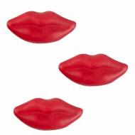 3 Lèvres Rouge - Chocolat Blanc