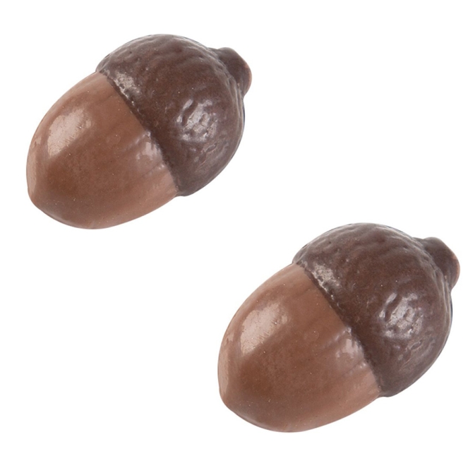 2 Glands (3, 8 cm) - Chocolat 