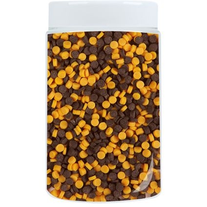 Confettis Orange et Noir (50 g) - Sucre 