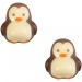 2 Pingouin 3D (3 cm) - Chocolat Blanc. n°1