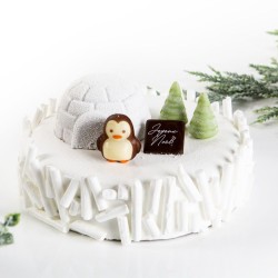 2 Pingouin 3D (3 cm) - Chocolat Blanc. n1