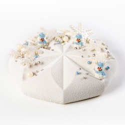 3 Mini Bonhommes de Neige 3 cm - Sucre. n1