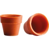 1 Pot de Fleurs (6,2 cm) - Chocolat