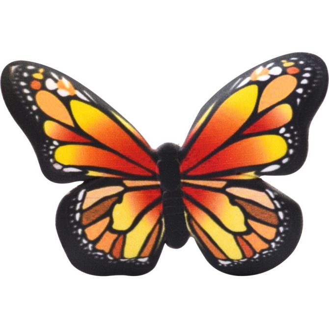 2 Papillons 3D (3, 5 cm) - Sucre 