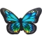 2 Papillons 3D (3,5 cm) - Sucre images:#2