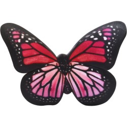 2 Papillons 3D (3, 5 cm) - Sucre. n6