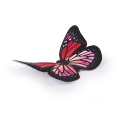 2 Papillons 3D (3, 5 cm) - Sucre. n7