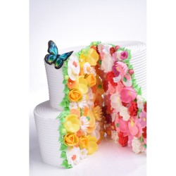 2 Papillons 3D (3, 5 cm) - Sucre. n9