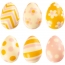 4 Petits Oeufs 3D Rose/Jaune (3,8 cm) - Chocolat Blanc