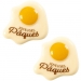 2 Oeufs Joyeuses Pques - Chocolat Blanc. n1