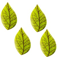 4 Feuilles ( 5 cm) - Chocolat Blanc