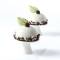 4 Feuilles (Ø 5 cm) - Chocolat Blanc images:#1