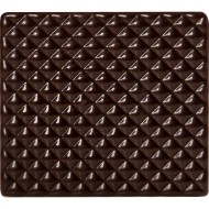 2 Embouts de Bûche Relief 9 cm - Chocolat Noir
