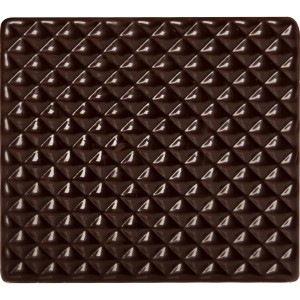 2 Embouts de Bche Relief 9 cm - Chocolat Noir