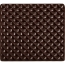 2 Embouts de Bche Relief 9 cm - Chocolat Noir