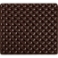 2 Embouts de Bche Relief 9 cm - Chocolat Noir