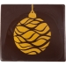 2 Embouts de Bche Boules de Nol 9 cm - Chocolat Noir. n1