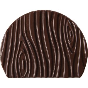 2 Embouts de Bche Texture de Bois 10 cm - Chocolat Noir