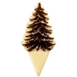 4 Pics Chalet / Sapins - Chocolat Blanc. n3