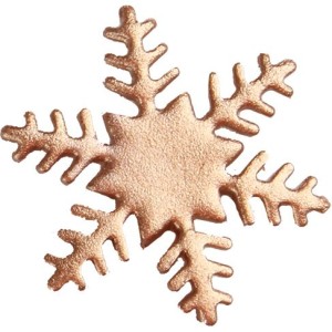 5 Flocons Bronze (4 cm) - Sucre