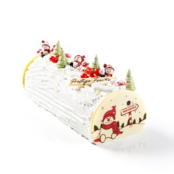 2 Sapins 3D (3, 5 cm) - Chocolat Blanc. n1