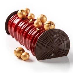 1 Boule Jingle Bells Bronze (2, 8 cm) - Chocolat. n1