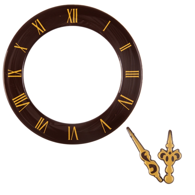 Horloge (11 cm) - Chocolat Noir 