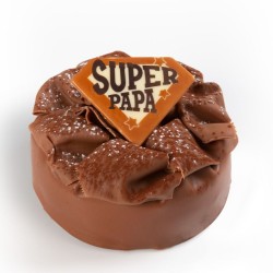 1 Grand Dcor Super Papa (8 cm) - Chocolat Blanc. n1
