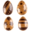 4 oeufs Dcoratifs Noir/Or (3,8 cm) - Chocolat