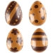 4 oeufs Dcoratifs Noir / Or (3, 8 cm) - Chocolat. n1