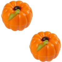 2 Citrouilles 3D � 2,8 cm - Chocolat Blanc