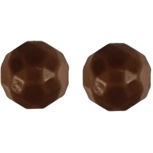 2 Boules Origami Noir (2,8 cm) - Chocolat