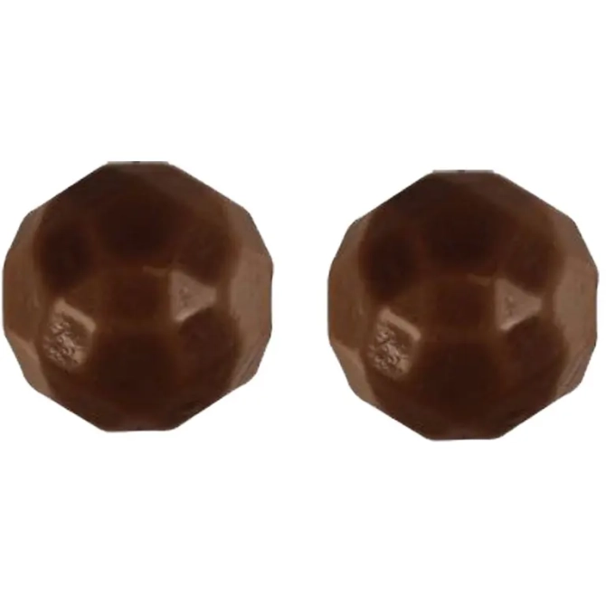 2 Boules Origami Noir (2, 8 cm) - Chocolat 