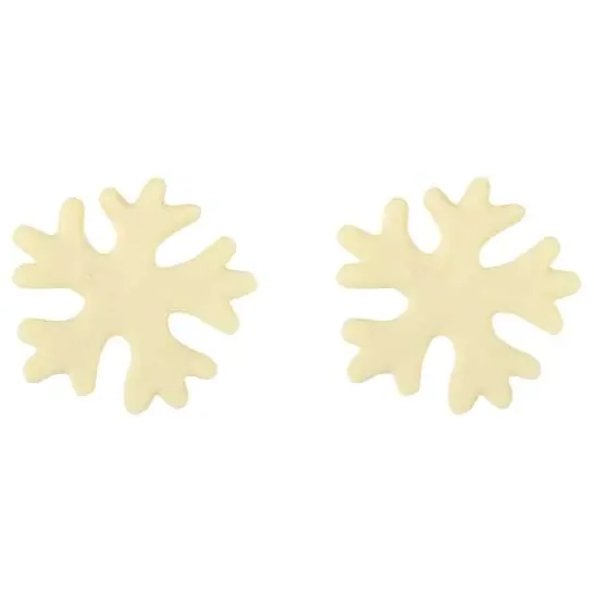 2 Flocons de Neige (4 cm) - Chocolat Blanc 