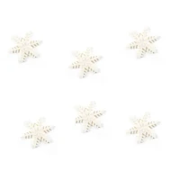 6 Petits Flocons de Neige (2,5 cm) - Sucre