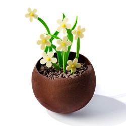 4 Fleurs 2.8 cm) - Chocolat Blanc. n2