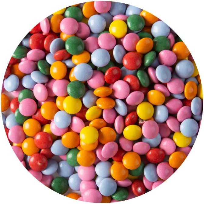 50g de Mini Confettis ( 0, 8 cm)- Chocolat 