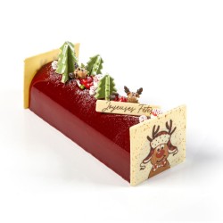 2 Embouts de Bche Rudolph avec Bonnet (9 cm) - Chocolat Blanc. n1