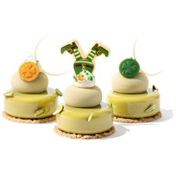 2 Pics Elfe St Patrick 5, 7 cm - Chocolat Blanc. n1