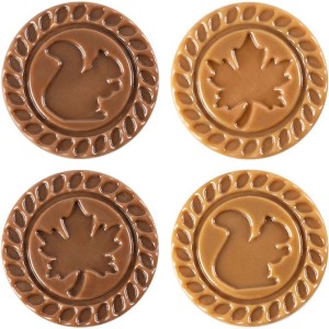 2 Dcors Automne  3,8 cm  Chocolat