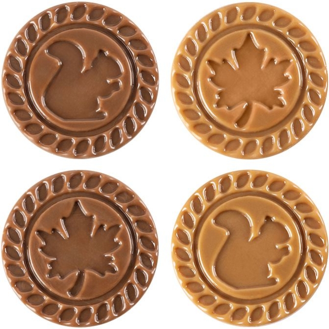 2 Dcors Automne  3, 8 cm  Chocolat 