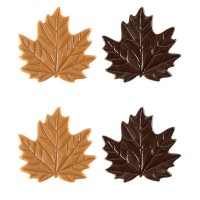2 Feuilles d'Automne 5,5 cm  Chocolat