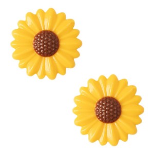 2 Tournesols  3,7 cm  Chocolat Blanc