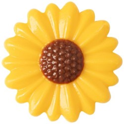 2 Tournesols  3, 7 cm  Chocolat Blanc. n1