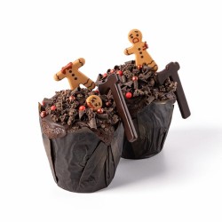 4 Bonhommes en Pain d pices Halloween Terrifiants 4, 4 cm  Chocolat. n1