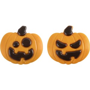 2 Citrouilles Halloween 3,5 cm  Chocolat